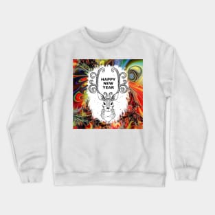 New Year's Eve Deer Christmas Holiday Crewneck Sweatshirt